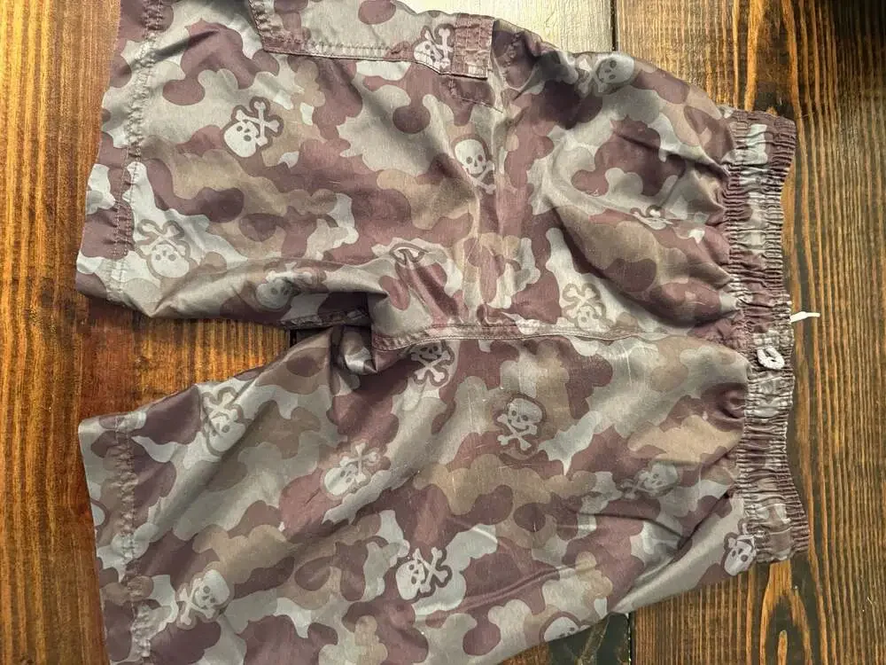 The Children's Place Brown Camo Skull Board Shorts Size 10/12